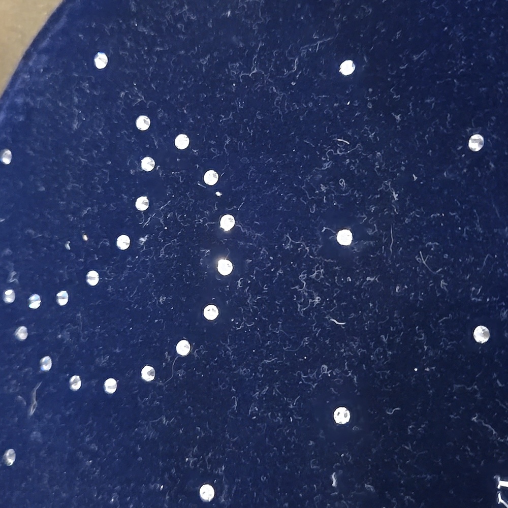 Swarovski Blue Velvet With Crystal Accents NWOT - Picture 3 of 7